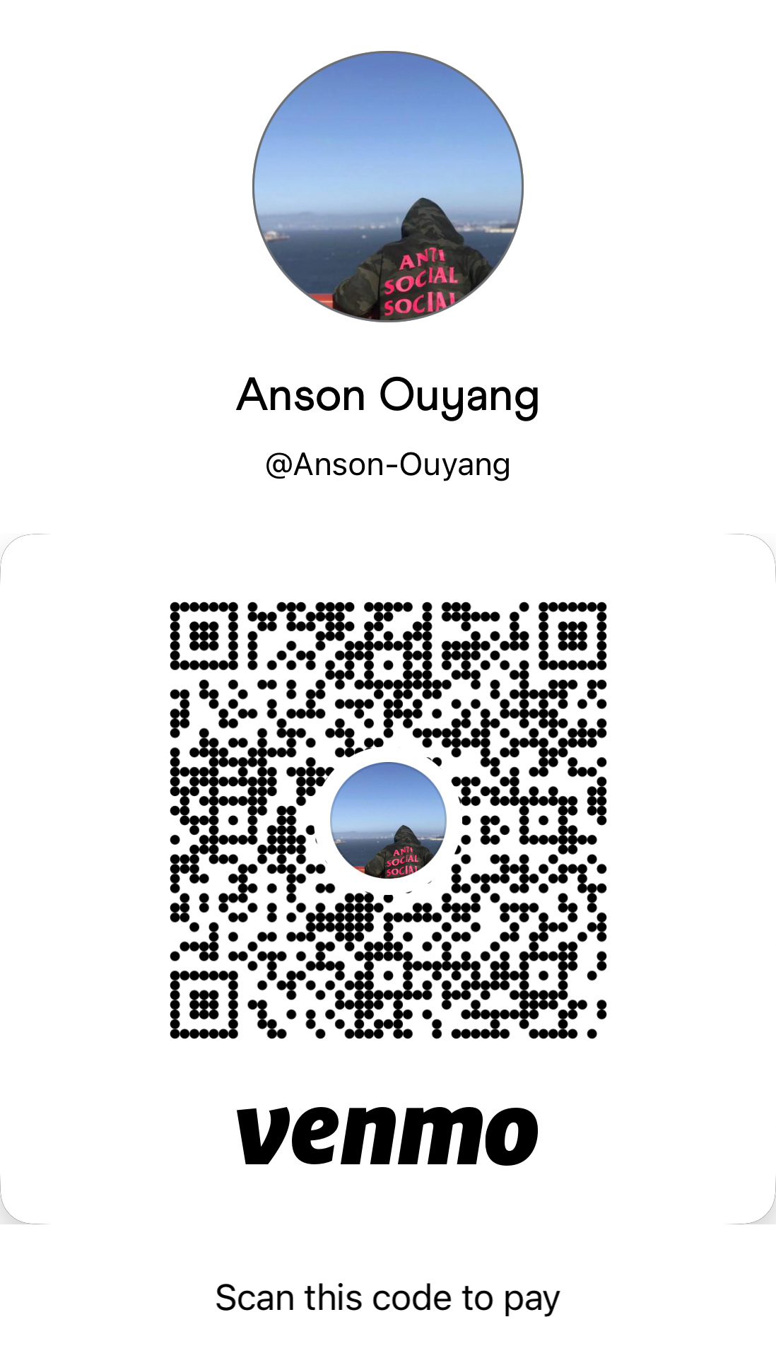 Venmo QR code